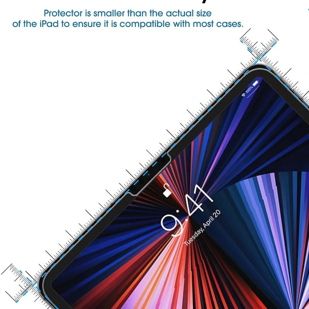 Screen Protector for iPad Pro 12.9 (2022, 2021, 2020, 2018) one-sheet